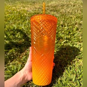 Mango Jeweled Starbucks Tumbler